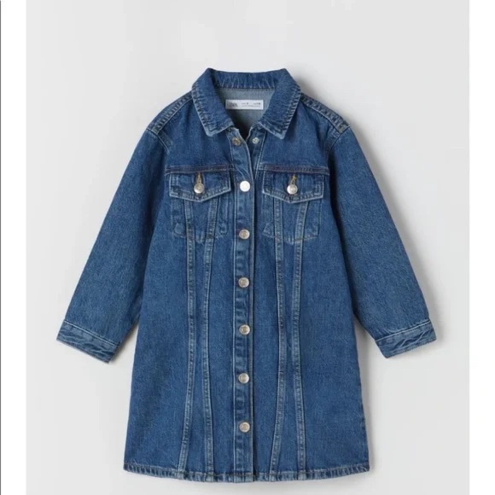 Zara Kids Girls Denim Jean Dress